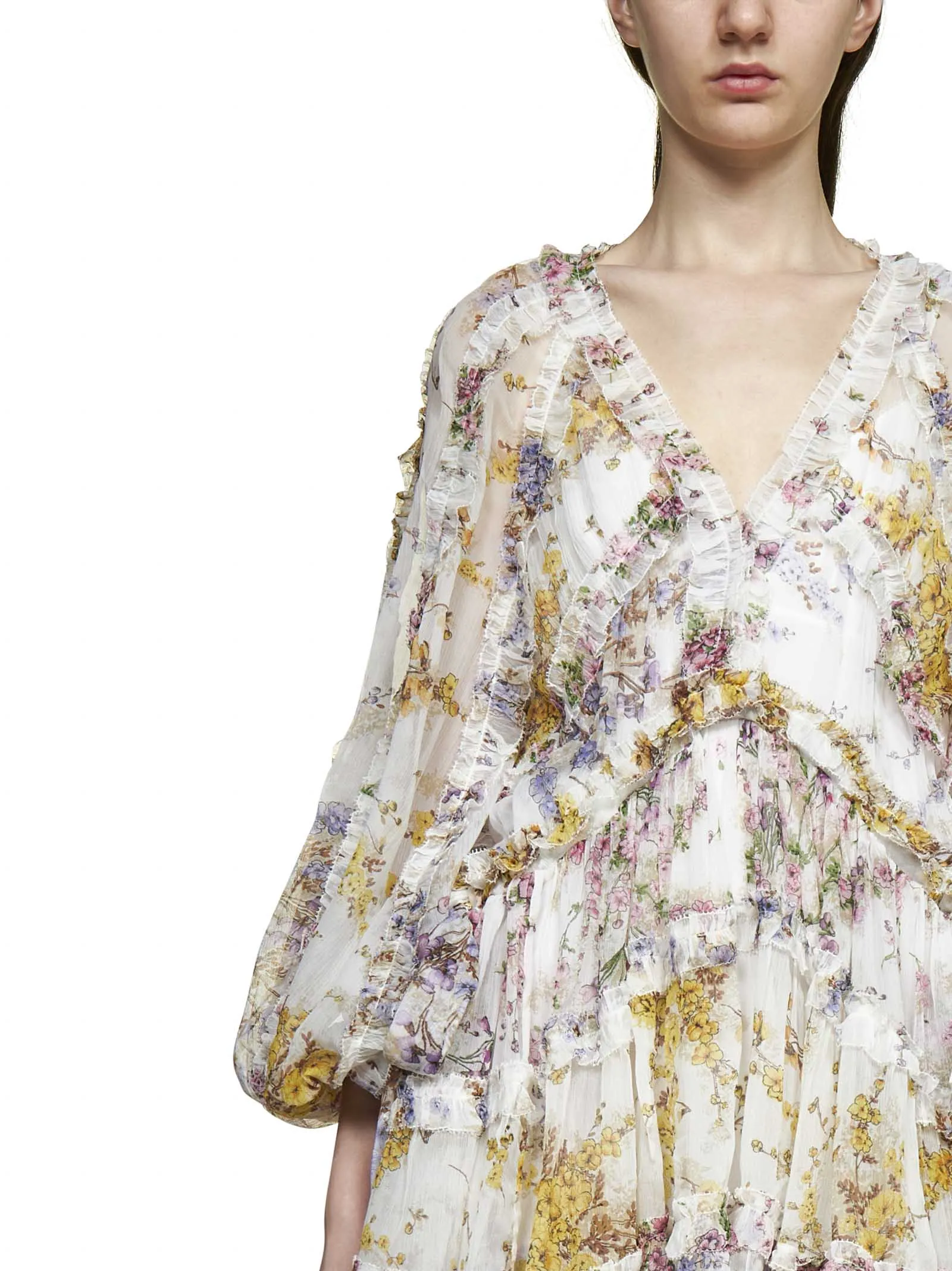 Zimmermann Jude Frill Billow Mini Dress