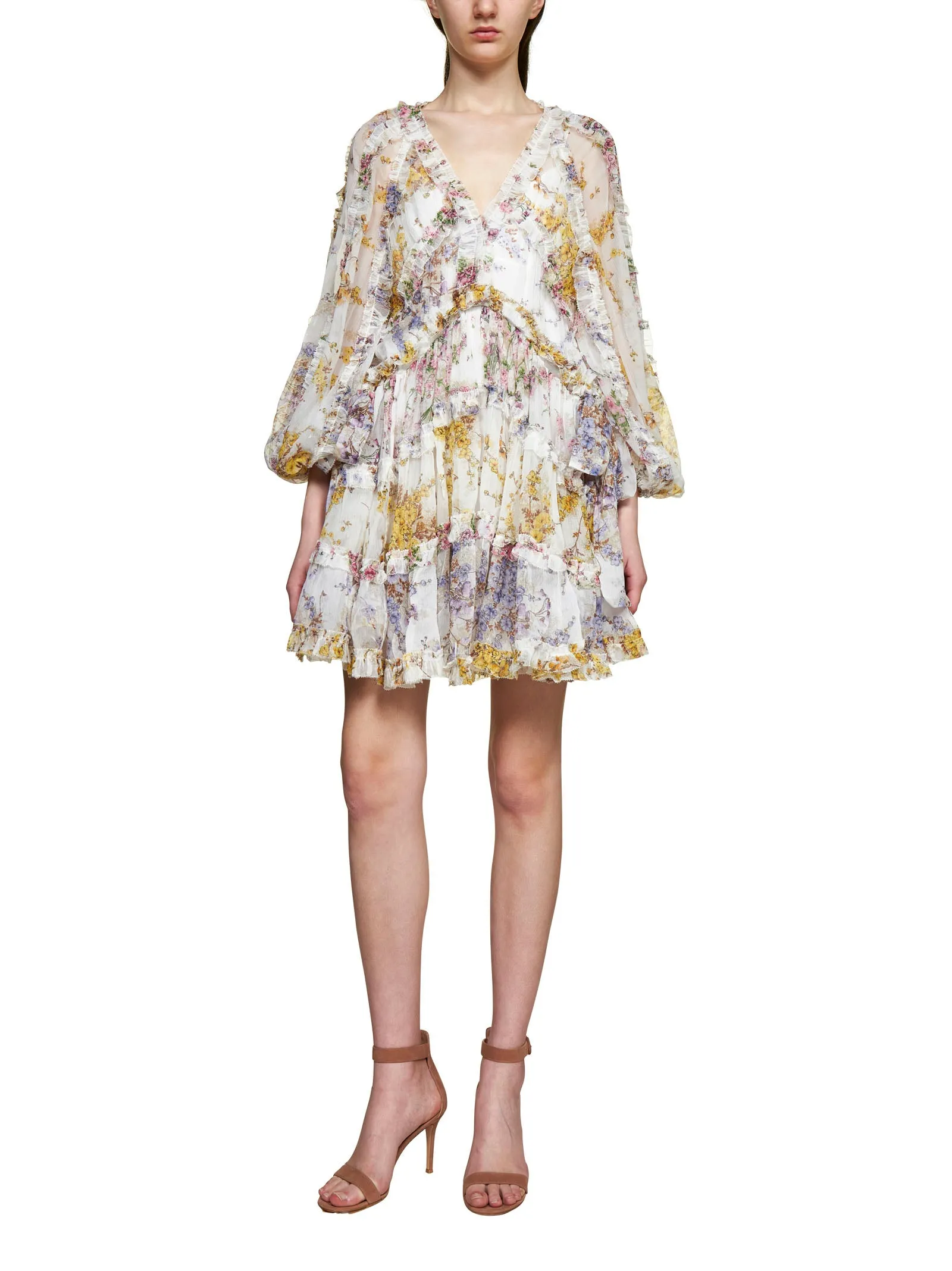 Zimmermann Jude Frill Billow Mini Dress