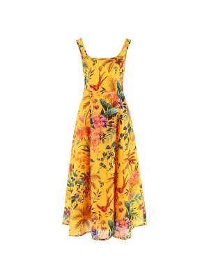 Zimmermann Sleeveless Floral Printed Midi Dress