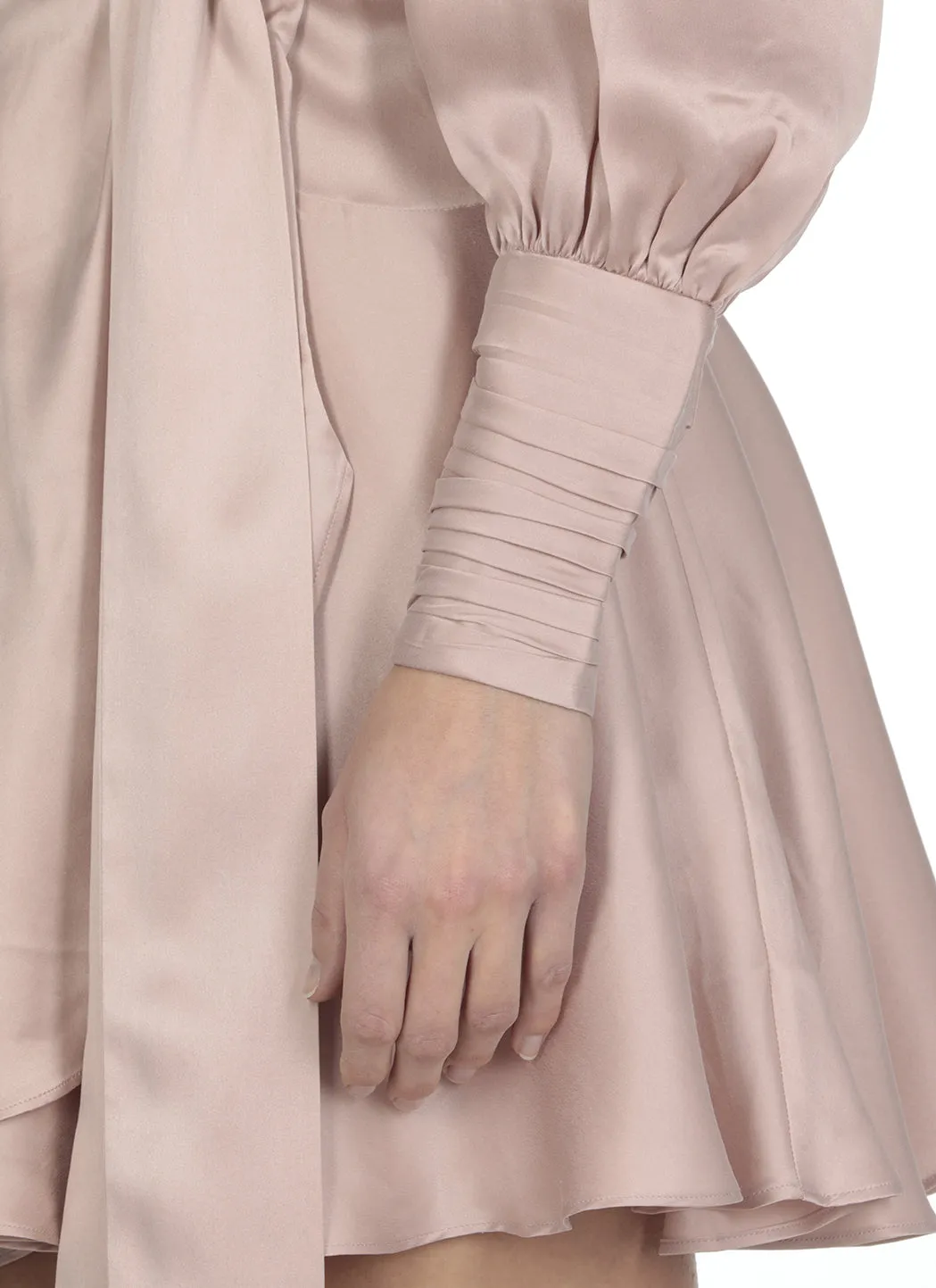 Zimmermann Wrap Long-Sleeved Mini Dress