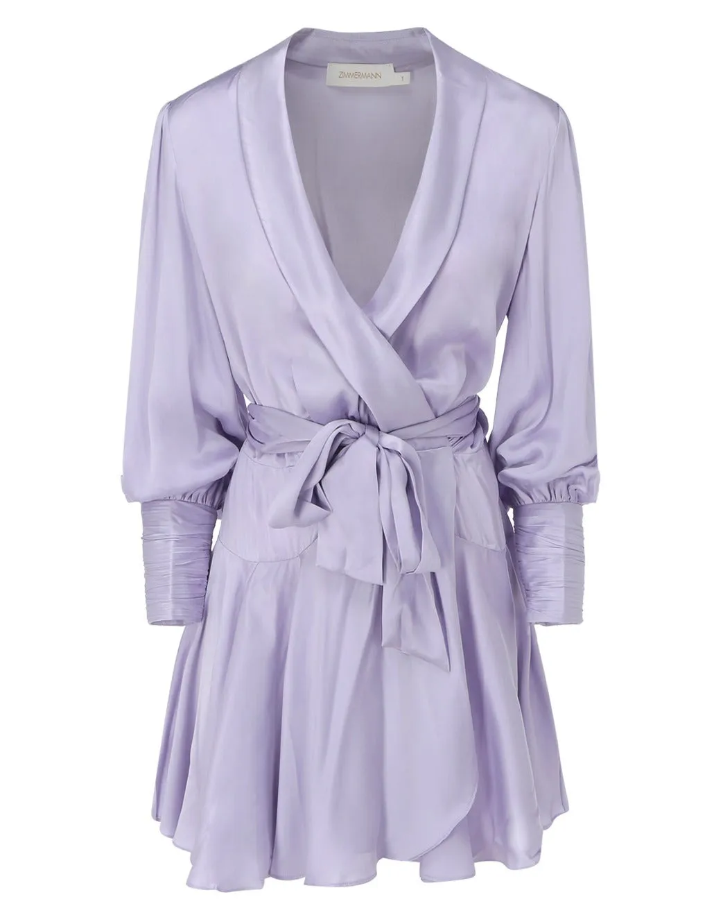 Zimmermann Wrap V-Neck Mini Dress